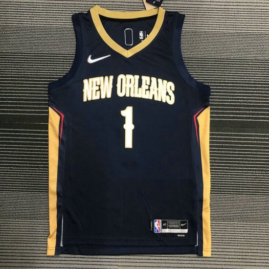 NBA 1 Williamson Pelicans 75th anniversary Maillot Marine